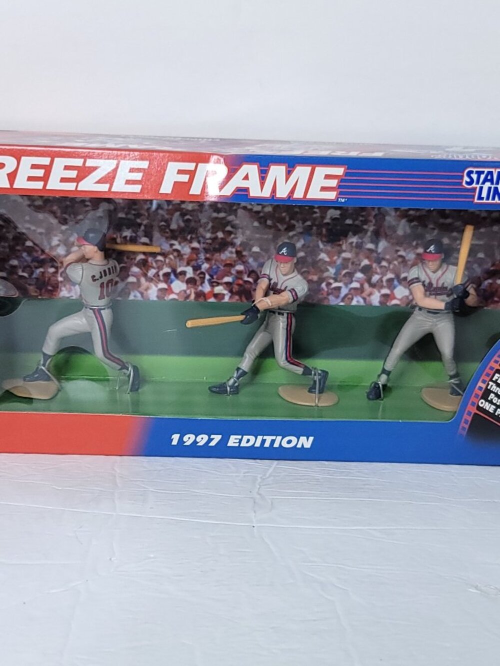Chipper Jones 1997 Freeze Frame Starting Lineup Atlanta Braves Mlb NEW